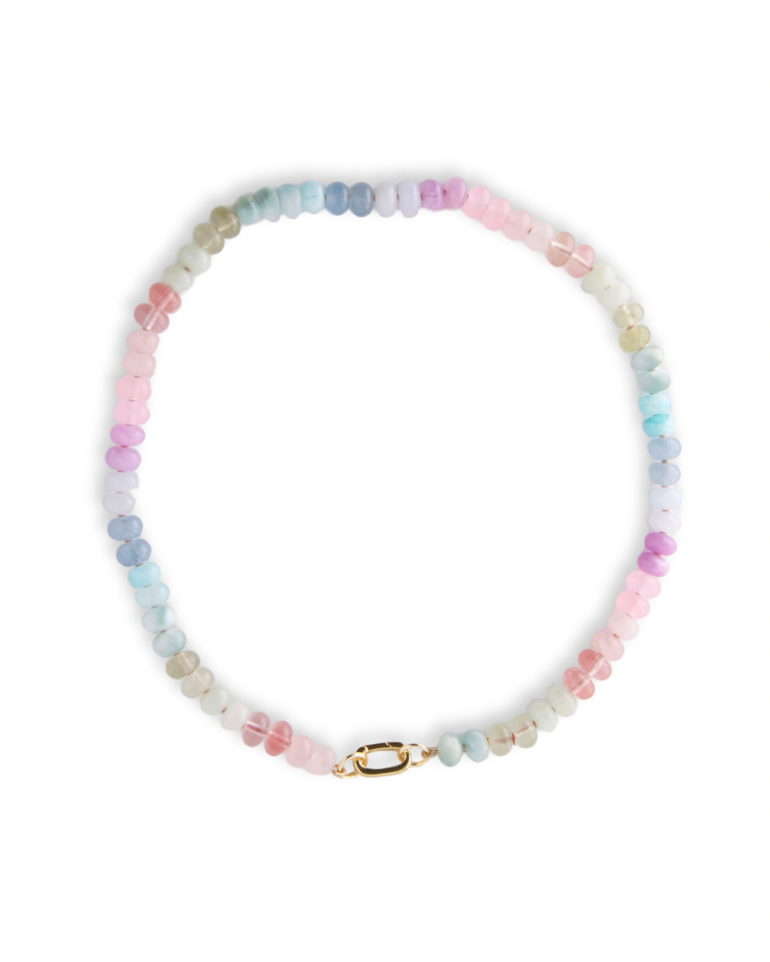 Pastel Rainbow Candy Gem Necklace