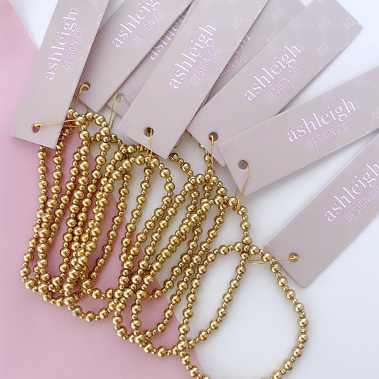 2MM & 4MM Gold-Filled Beaded Bracelet