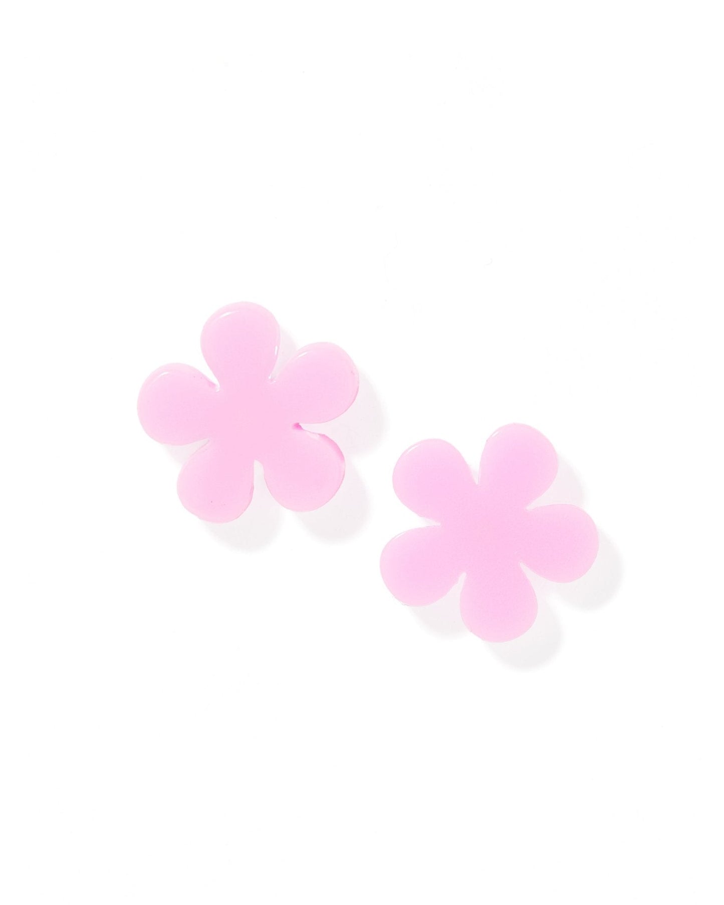 Jenna Stud Earrings - Flower Bubble Gum Pink